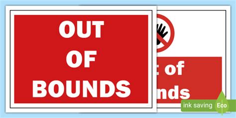 What Is the Meaning of “Out of Bounds”?